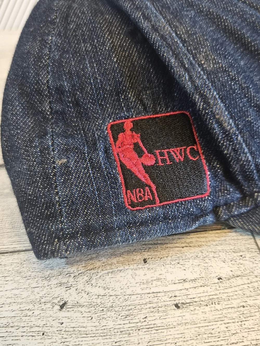 New Era Hardwood Classics NBA Miami Heat Youth Snap Back Cap Denim Embroidered